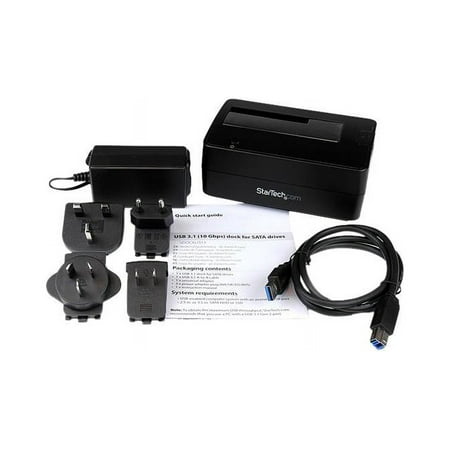 StarTech.com - USB 3.1 Hard Drive Docking Station - Black