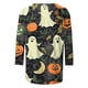 thumbnail image 4 of Heisall Womens Hoodies Halloween Print Round Neck 3/4 Sleeve Loose Fit Tshirts 2025 New Arrival Fashion Tops, 4 of 5