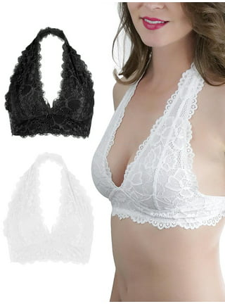 US Women Sheer Floral Lace Open Cup Triangle Bralette Wire-free Bra Top  Lingerie