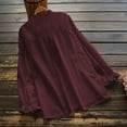 thumbnail image 3 of ZANZEA Womens Full Sleeve O-Neck Casual Solid Color Tunic Tops Shirts Blouses, 3 of 3