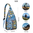 thumbnail image 3 of 4-Pockets Cross Body Bags for Woman Men,Cute Sea Life Sling Bag Chest Bag with Adjustable Strap Women's Crossbody Bags for Outdoors Hiking Traveling, 3 of 4