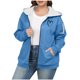 thumbnail image 2 of HongQid Women's Sherpa Plus Size Casual Fuzzy Hoodies Sweatshirt Long Sleeve Full Zipper Track Tops Athletic Jackets with Pockets, 2 of 4