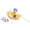 Yellow, variant on Realistic Boat Miniature Model Figurine Doll House Furniture Kids Role Play Toy