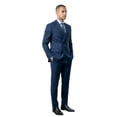 thumbnail image 2 of Men’s Double Breasted Peak Lapel 2 Piece Suit Set, Slim Fit Dress Suit, 2 of 4