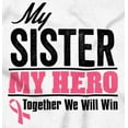 thumbnail image 2 of My Sister My Hero Together We Win Womens Slim Fit Graphic Tee Brisco Brands S, 2 of 5