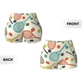 thumbnail image 4 of Yiaed Racket and Tennis Ball Print Women's Athletic Shorts Running Shorts Sporty Short High Waisted Elastic Workout Shorts for Yoga Gym Running & Sports -X-Large, 4 of 6