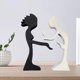 thumbnail image 5 of Adornos únicos para hombres y mujeres, estatuilla coleccionable tallada, decoración, artes de amor para el regalo del día de San Valentín, estantería Baoblaze Artesanías De Tallado, 5 of 8