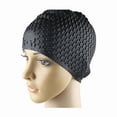 thumbnail image 5 of | Waterproof Cap Swimming Pool Long Hair--Blue-Silicone, 5 of 5
