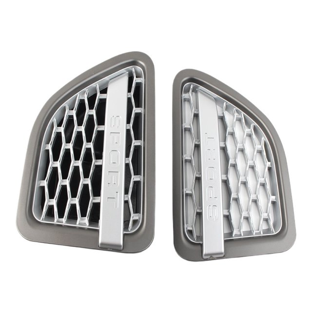 2x Auto Front Side Mudapron Air Vent Grille For Land-Rover L320 For Range-Rover Sport 05-09 ABS Car Styling Grill