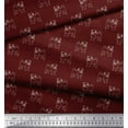 thumbnail image 3 of Soimoi Georgette Viscose Fabric Pug Dog Print Sewing Fabric Yard 42 Inch Wide, 3 of 3