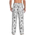 thumbnail image 6 of Cauagu Hand Drawn Snake Mens Pajama Pants Sleep & Lounge Pants,PJ Bottoms with Pockets-X-Large, 6 of 7