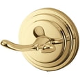 thumbnail image 1 of Kingston Brass BA2717PB Milano Double Robe Hook, Polished Brass, 1 of 3