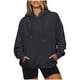 thumbnail image 2 of Pntutb, sudaderas de manga larga con cuello Rounk de gran tamaño para mujer, suéter informal liso, sudadera, tops, camisas, tops Pntutb Pntutb-4678, 2 of 9