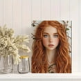 thumbnail image 2 of Redhead Girl Canvas Art Print，Perfect for Bedroom，Living Room，Bathroom，Office，and Dorm Decor, 2 of 8