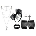 thumbnail image 1 of Advancent 1 Set Hair Hoop Bowknot Lace Meaningful Fashion Appearance Retro Earrings Gifts Attractive Fabric for Birthday Party Type2 NO2 Advancent HA060872-00, 1 of 6
