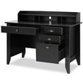 thumbnail image 5 of Giantex Vintage Computer Desk, Home Office Computer Table, Spacious Wooden Executive Writing Study Desk, Black, 5 of 5
