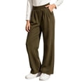 thumbnail image 2 of Nekdswn Girls Wide Leg Sweatpants Teen Fleece Lined Baggy Trousers Stretchy Open Bottom Pull on Slacks Kids Fall Athletic School Pants, 2 of 8