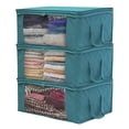 thumbnail image 1 of 3 piezas Bolsa de almacenamiento debajo de la cama armario ropa caja de almacenamient juguetes Azul Baoblaze Saco organizador debajo de la cama, 1 of 7
