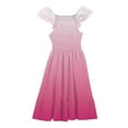thumbnail image 3 of Casual Summer Dresses for Girl New Girl's 2025 Summer Dresses Smocked Ruffle Sleeve a Line Sundresses Mini Casual Party Dresses Pinks 140, 3 of 6