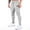 Gray, variant on Inleife Mens Pants Men Corset Solid Color Pockets Zipper Pull Rope Fashion Casual Comfort Pants