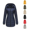 thumbnail image 5 of Winter Jackets for Women Water Detachable Hood Coat For Warm Long Sleeve Winter Outerwear Reversible Thermal Jacket With Pockets Winter Coats for Women, 5 of 8