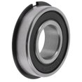 thumbnail image 1 of Rodamientos de bolas de ranura profunda 6002NR2RS de Bargains Únicos 15x32x9mm P5 con doble sello de goma lubricado 1 Pc Carro Patinete Patinete Rueda Universal Tonos Plateados Negros, 1 of 6