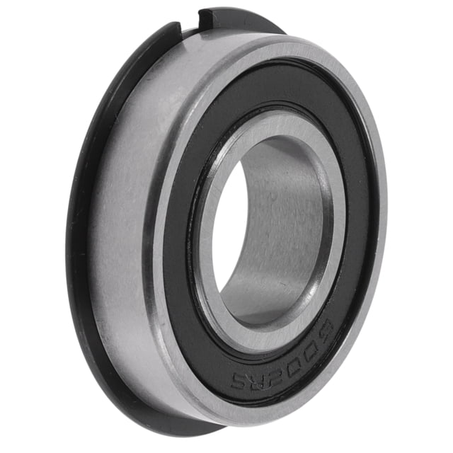 Rodamientos de bolas de ranura profunda 6002NR2RS de Bargains Únicos 15x32x9mm P5 con doble sello de goma lubricado 1 Pc Carro Patinete Patinete Rueda Universal Tonos Plateados Negros