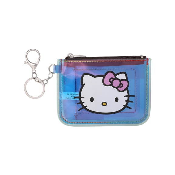 Hello Kitty Iridescent Coin Keychain Pouch with Clip