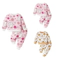 thumbnail image 4 of Coerni Toddler Baby Girl 𝐇alloween Clothes Long Sleeve Sweatshirts Top + Pants Set 3 6 9 12 18 24 Months Girl Fall Outfits, 4 of 4