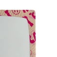 thumbnail image 3 of Ambesonne Emoji Fitted Sheet, Delicate Colors Round Faces, Queen Size, Peach Magenta, 3 of 3