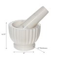 thumbnail image 3 of White Marble Mortar & Pastel With Carving, 3 of 5