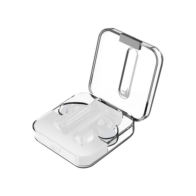 Altavoces Inalámbricos Bluetooth,Auriculares Inalámbricos Verdaderos Transparentes con Caja de Carga,Bluetooth 5.3 Doble en el Oído Estéreo,Vida de la Batería Extendida Hasta 25H,Auriculares Inalámbri