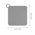 thumbnail image 2 of Shower Drain Cover Catcher, Silicone Catcher Shower Drain, 4 Inch Flat Silicone Rubber Floor Drain Cover Stopper for Shower Drain, for Bathroom Bathtub Kitchen Sink, White 1 Pack, 2 of 4