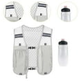 thumbnail image 6 of MAGIDEAL Vest Water Pack for Men Women with Gym Bottle Running Vest Breathable Grey, 6 of 8