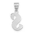 thumbnail image 3 of 14k White Gold Script Design Letter S Initial Pendant, 3 of 4