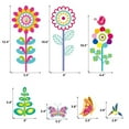 thumbnail image 5 of Vorkoi Spring Flowers Thick Gel Clings Butterfly Window Gel Clings Decals Stickers for Kids Toddlers and Adults Home Airplane Classroom Nursery Spring Summer Party Supplies Decorations Removable, 5 of 5