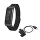 thumbnail image 1 of Pulseras inteligentes de moda para mujer, pulseras de monitoreo de frecuencia cardíaca a prueba de agua y salud (negras), 1 of 5