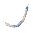 thumbnail image 2 of Bunblic Bird Rope Perch Parrot Climbing Standing Toy Pet Supply Hanging Parrot Stand Parrot Climbing Rope for Lovebirds Small Animals Blue White, 2 of 8
