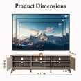 thumbnail image 3 of KeyWhat 70" TV Stand with 2 Soft Close Door, Modern Entertainment Center Console Table, Media Furniture for Living Room, Alder Grey, 3 of 7