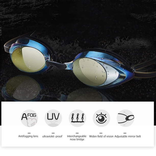 Gafas de natación antivaho Protección UV Seguro Impermeable para deportes profesionales JShteea Para Estrenar