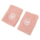 thumbnail image 3 of 2 juegos de muñequeras para hombres y mujeres, gimnasio, correr, baloncesto, deporte, soporte para muñeca, funda envolvente, rosa, 3 of 14