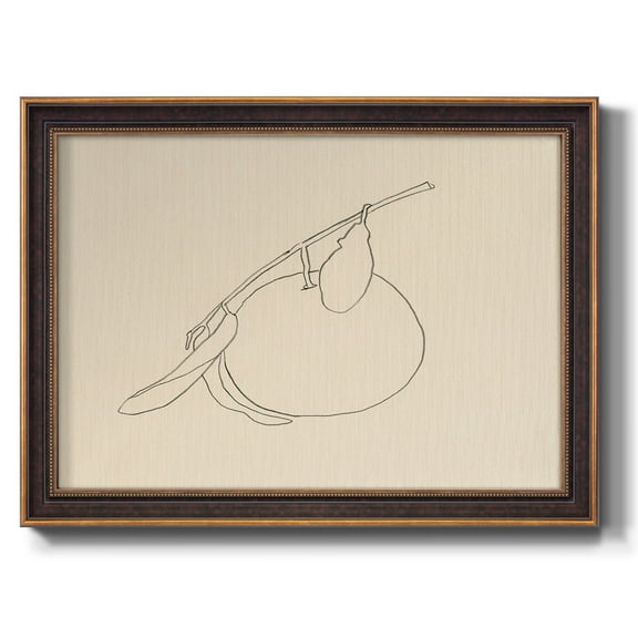 Citrus Contour II Premium Framed Canvas- Ready to Hang