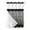 Grey, variant on No Hook Cloth Fabric Shower Curtain with Snap in Liner, Blue Geometric Waterproof Shower Curtains Set with See Through Top Window, Ombre Modern Abstract Art Bath Curtains Shower 36"x72"