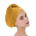 thumbnail image 1 of 3Pack Rapid Hair Drying Towel for Women Absorbent Hair Wrap Turban Quick Dry Microfiber Hair Towel, 1 of 5