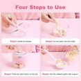 thumbnail image 4 of Mini picadora de ajo eléctrica (portátil, inalámbrica, 100 ml) con cuchara, herramienta para picar alimentos, mini picadora para triturar cebolla, ajo, chile, pimientos, nueces (rosa), 4 of 7