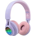 thumbnail image 2 of Riwbox WT-7S Bluetooth Headphones Light Up, Foldable Stero Wireless Headset with Microphone and Volume Control for PC/Cell Ph, 2 of 7