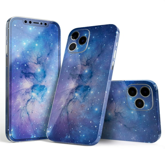 DesignSkinz Blue & Purple Mixed Universe Full-Body Skin Decal Wrap Cover for iPhone 16