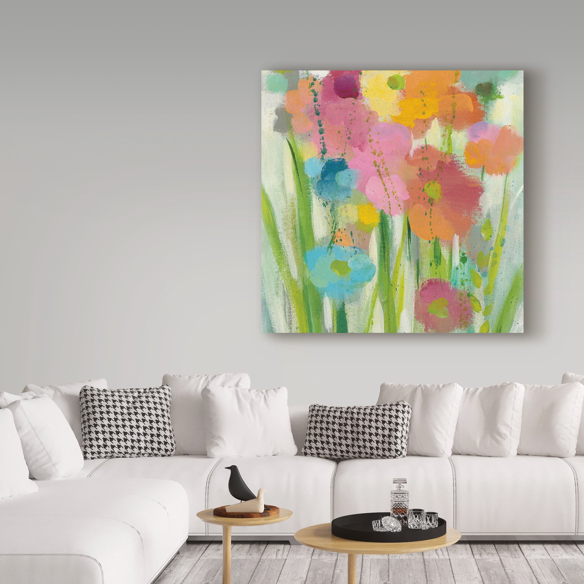 Trademark Fine Art 'Longstem Bouquet I Square II' Canvas Art by Silvia Vassileva