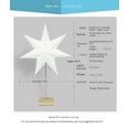 thumbnail image 5 of Lámpara Led de escritorio con forma de estrella, pantalla de arroz de papel, mesita de noche minimalista Retro moderna, lámparas de mesa para sala de estar, luz de noche junto a la cama, 5 of 5