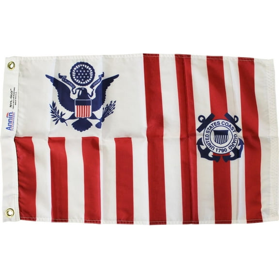 Coast Guard Ensign - 15"X24" Nylon Flag
